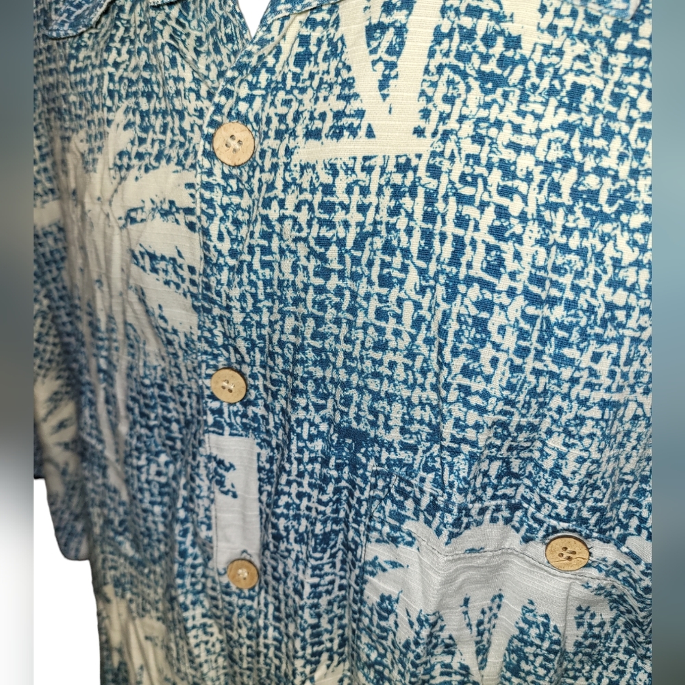 JOE MARLIN Casual Shirt Mens 2XL Short Sleeve Hawaiian Shirt - Picture 3 of 4